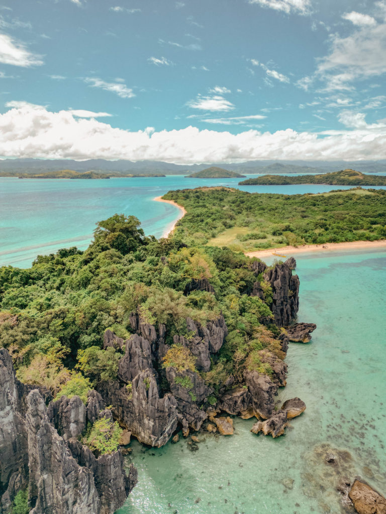 drone shot caramoan 