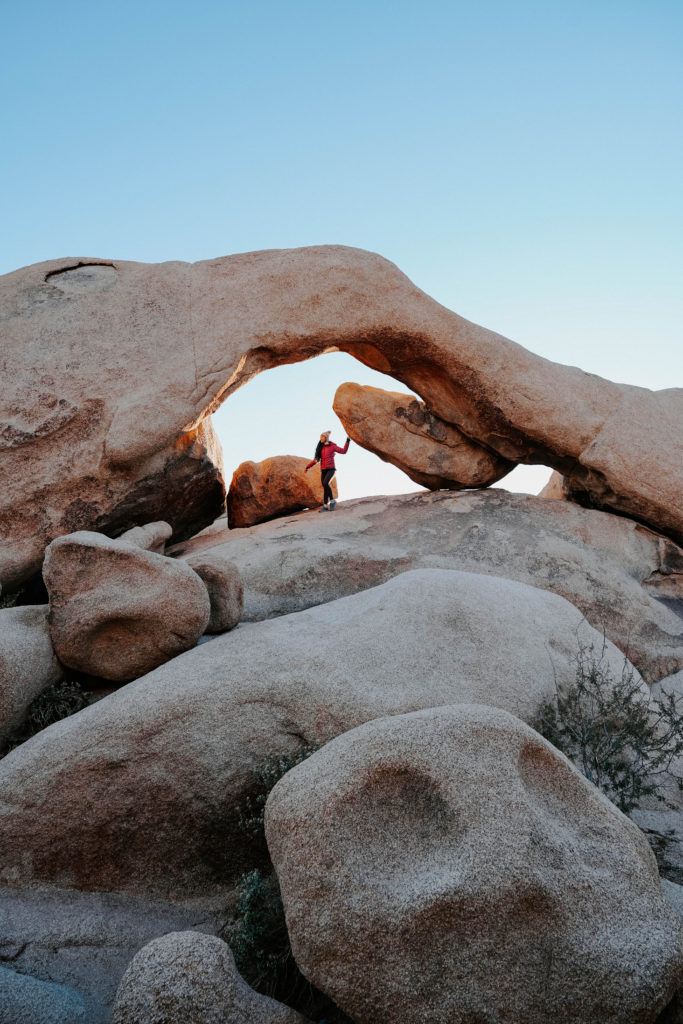 Arch rock during sunrise