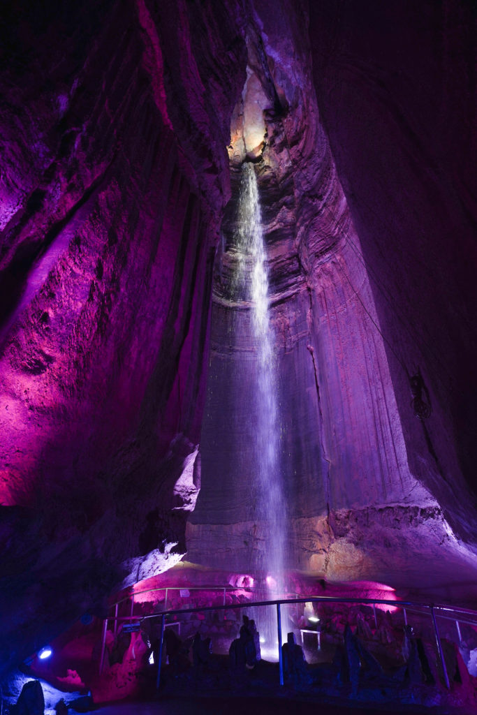 Ruby Falls the tallest underground waterfall in the US