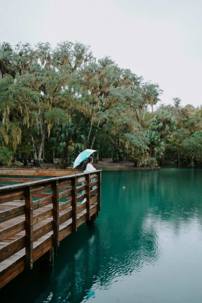 Gemini Springs in West Volusia on a rainy day