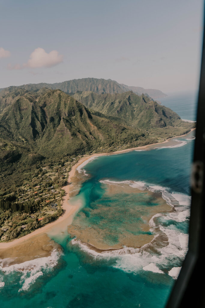 Kauai from helicopter tour