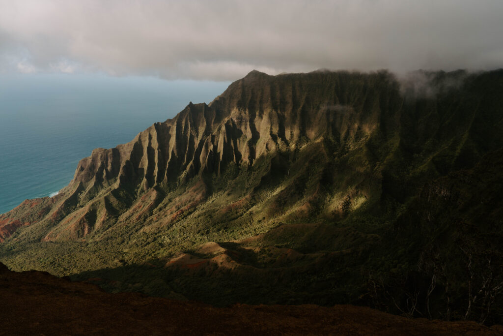 Na Pali Coast at sunset