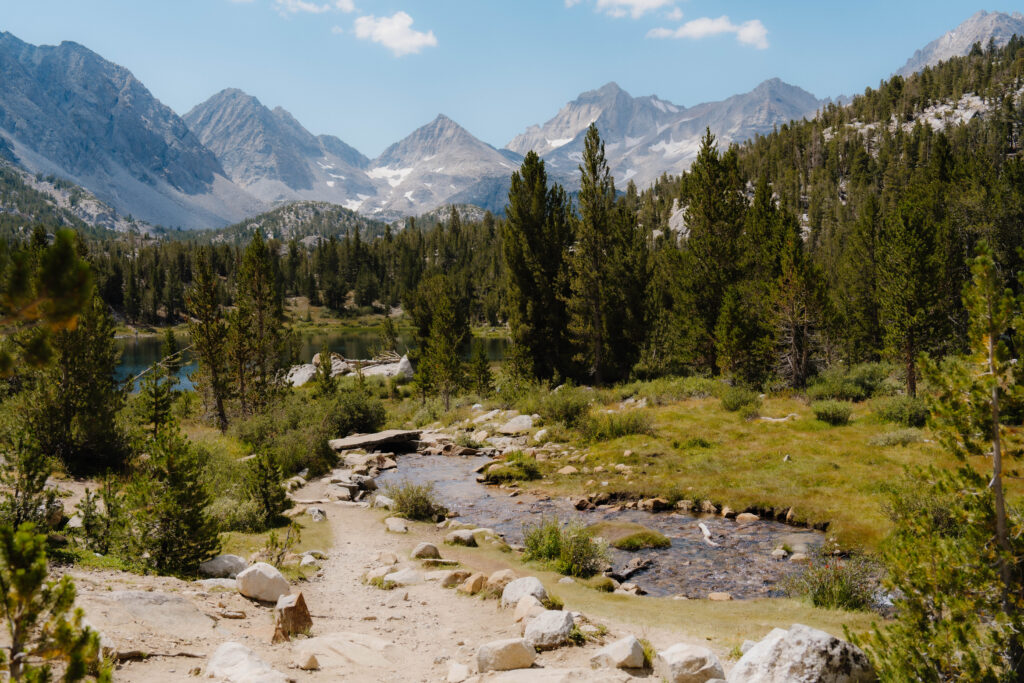 Little Lakes Valley in Eastern Sierrs