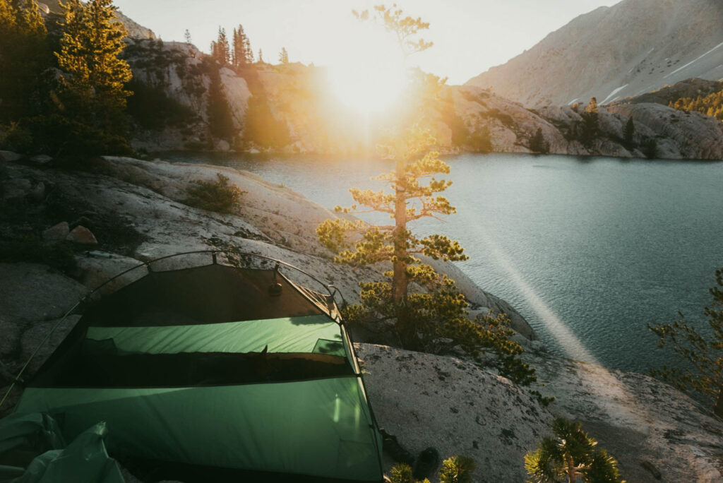 Scenic campsite in Eastern Sierra