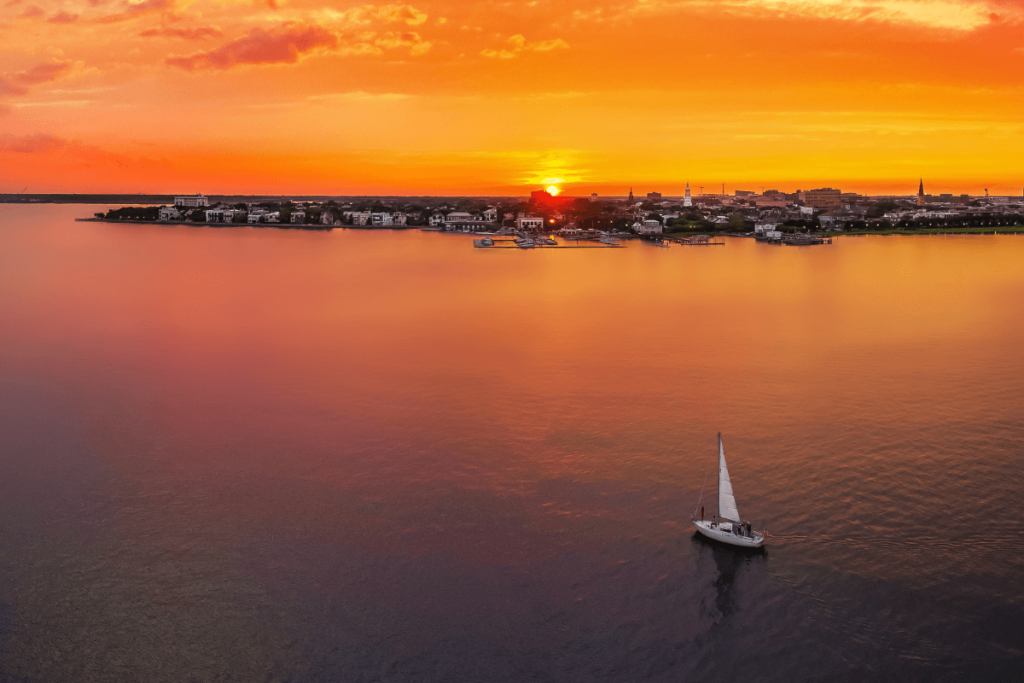 south carolina charleston sunset