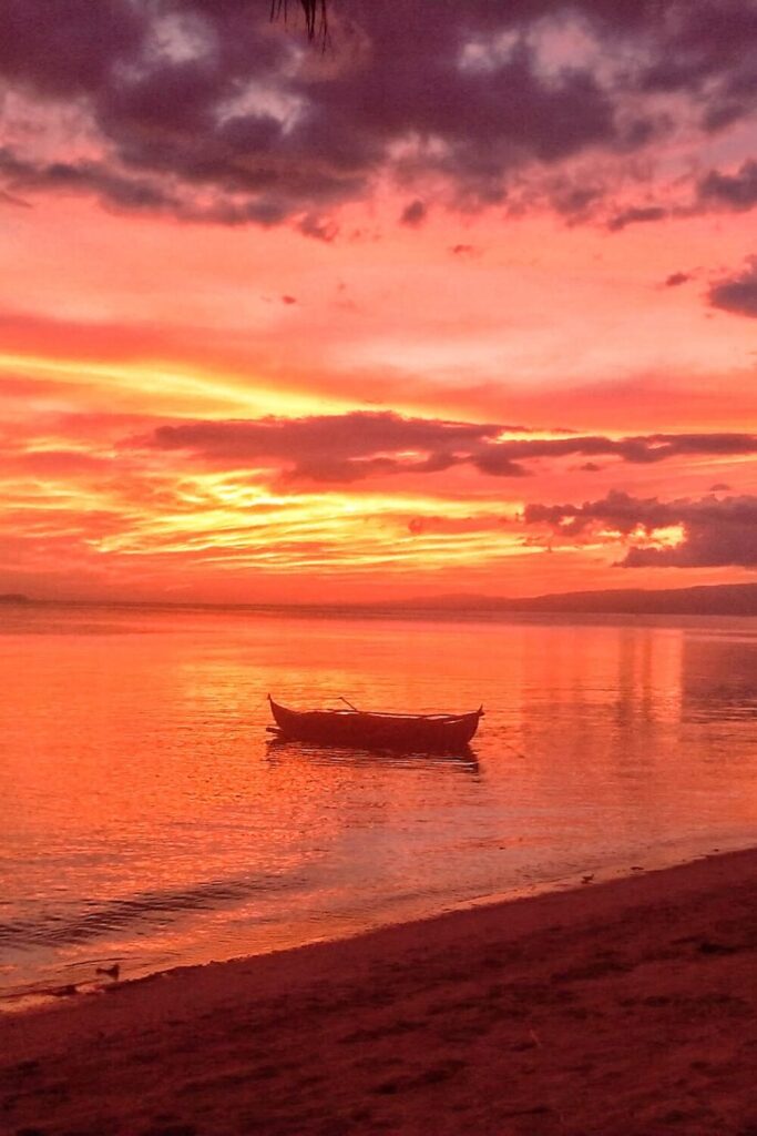 sunset Siquijor beach