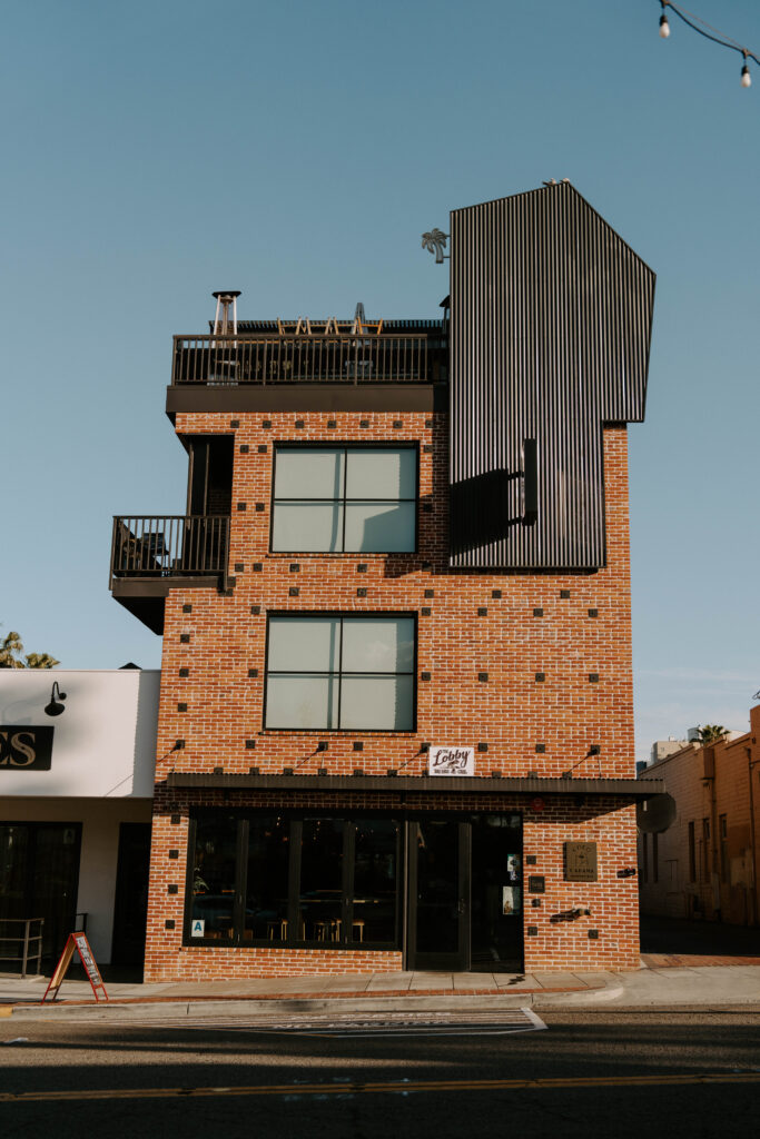 Brick hotel in Oceanside