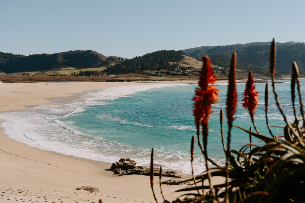Empty beach in Carmel