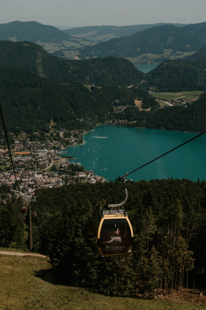 cable car at austria wolfgangsee