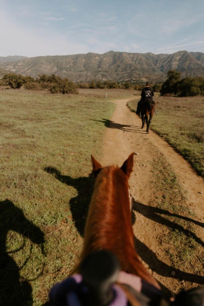 Horse riding in Ojai California
