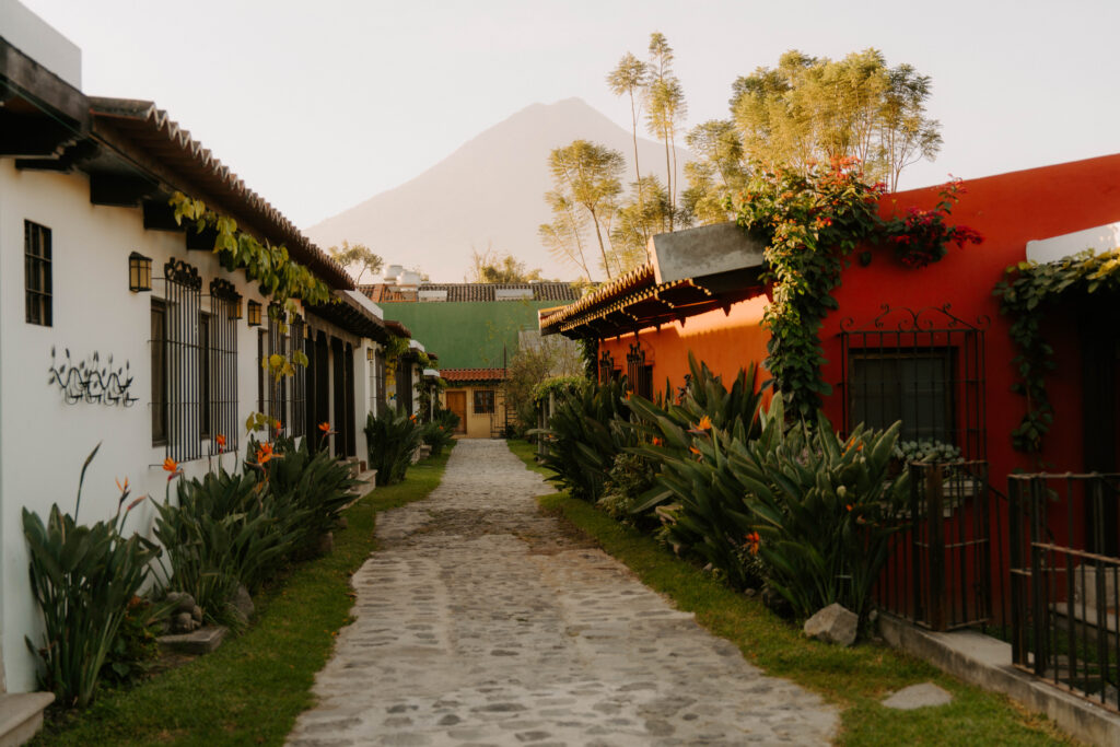 View of Volcano in Antigua Guatemala