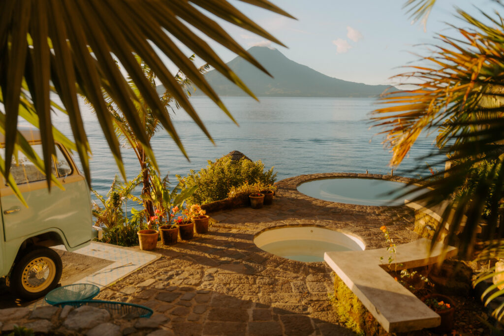 View of Lake Atitlan Guatemala
